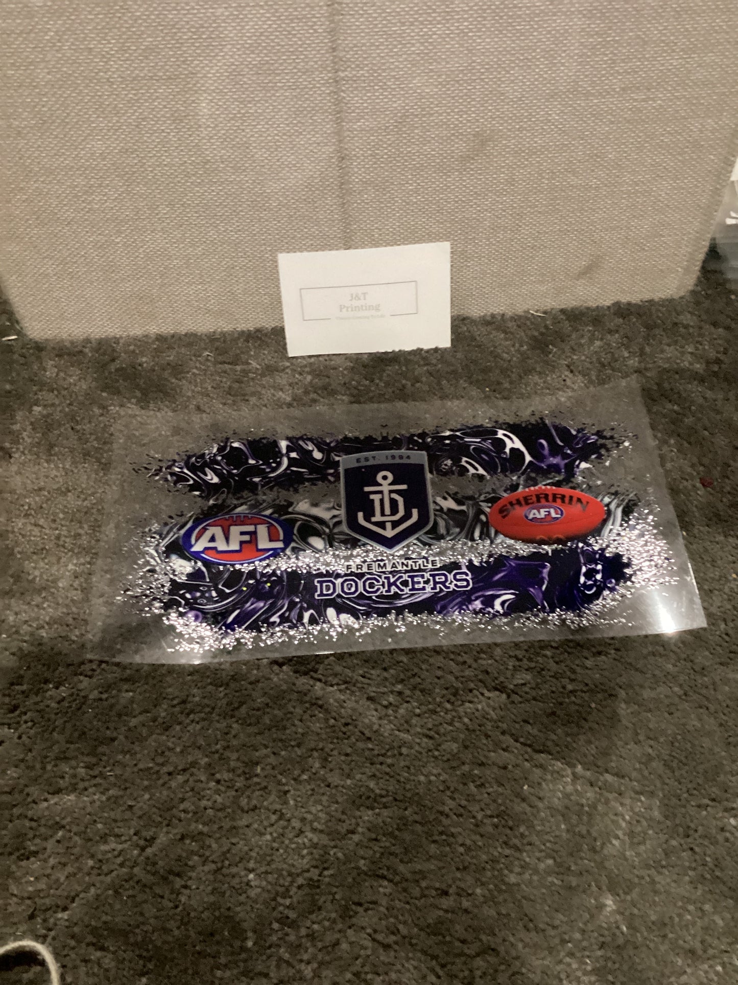 16oz Fremantle dockers #3 uv dtf cup wrap