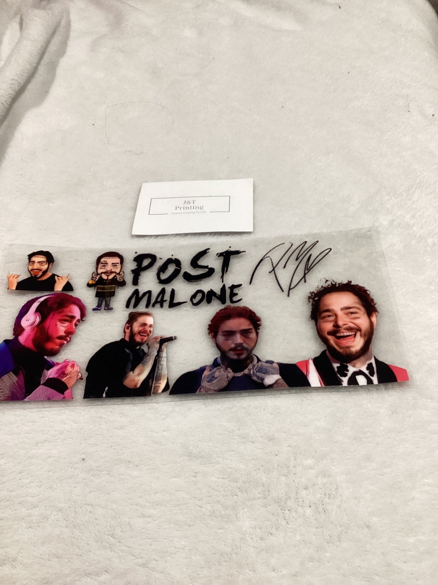 16oz post malone uv dtf cup wrap