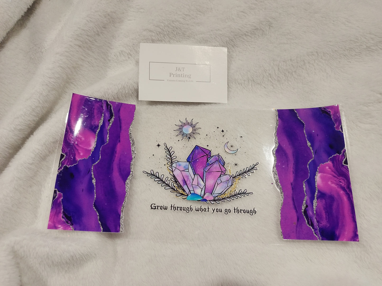 16oz crystal ( grow through what you go through )