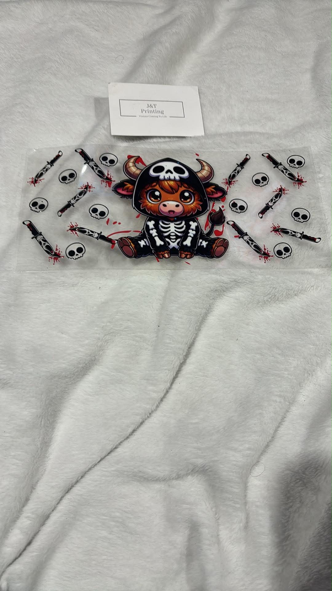 16oz Halloween cow