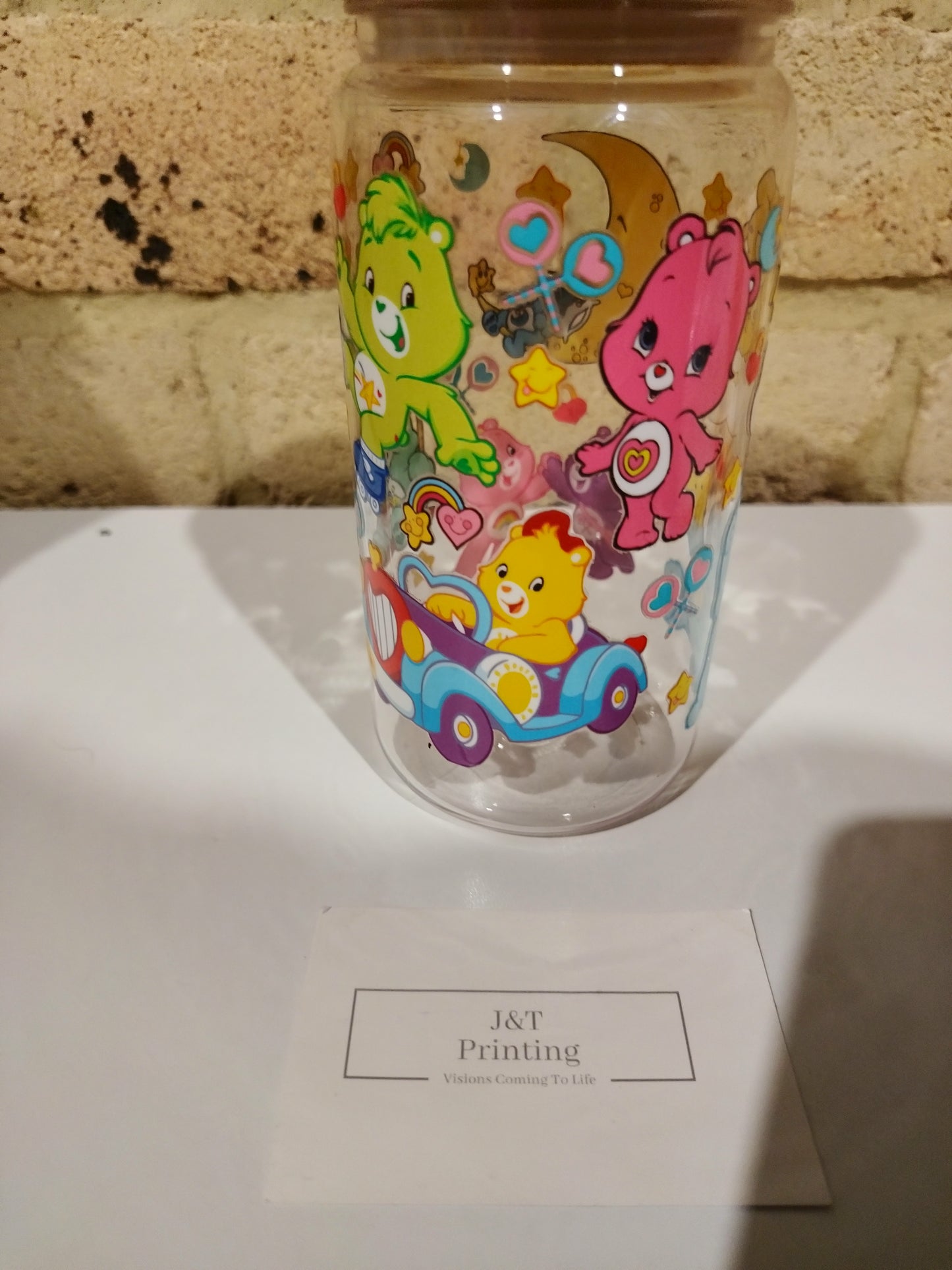 16oz acrylic care bears