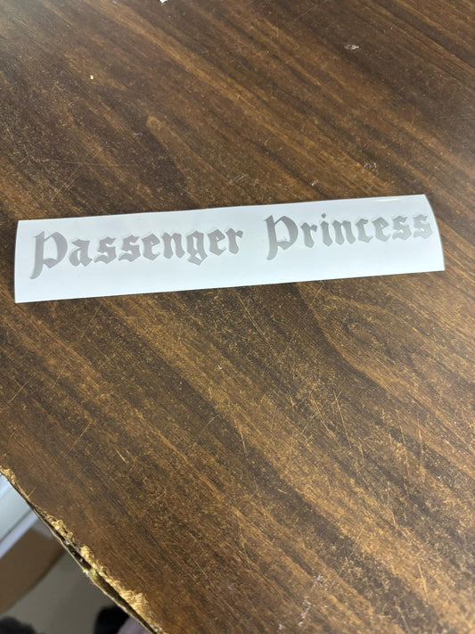 Passenger Princess Car Sticker