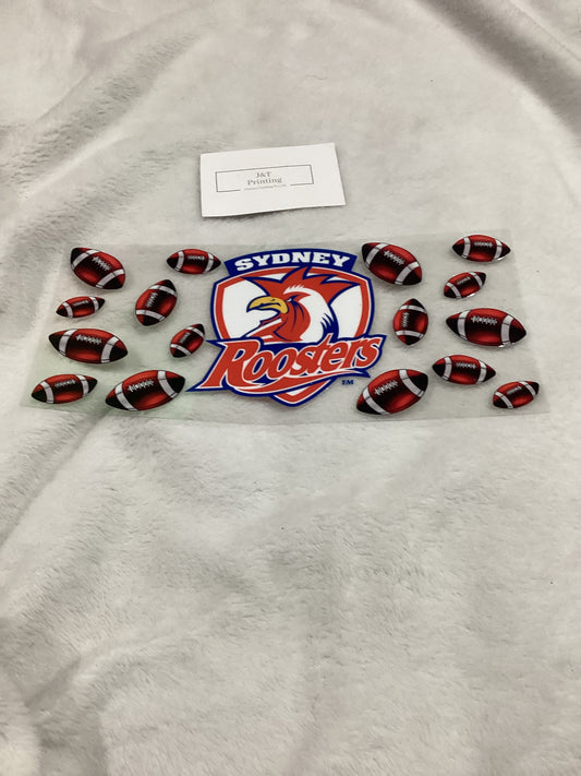 16oz NRL Sydney roosters UV dtf cup wrap