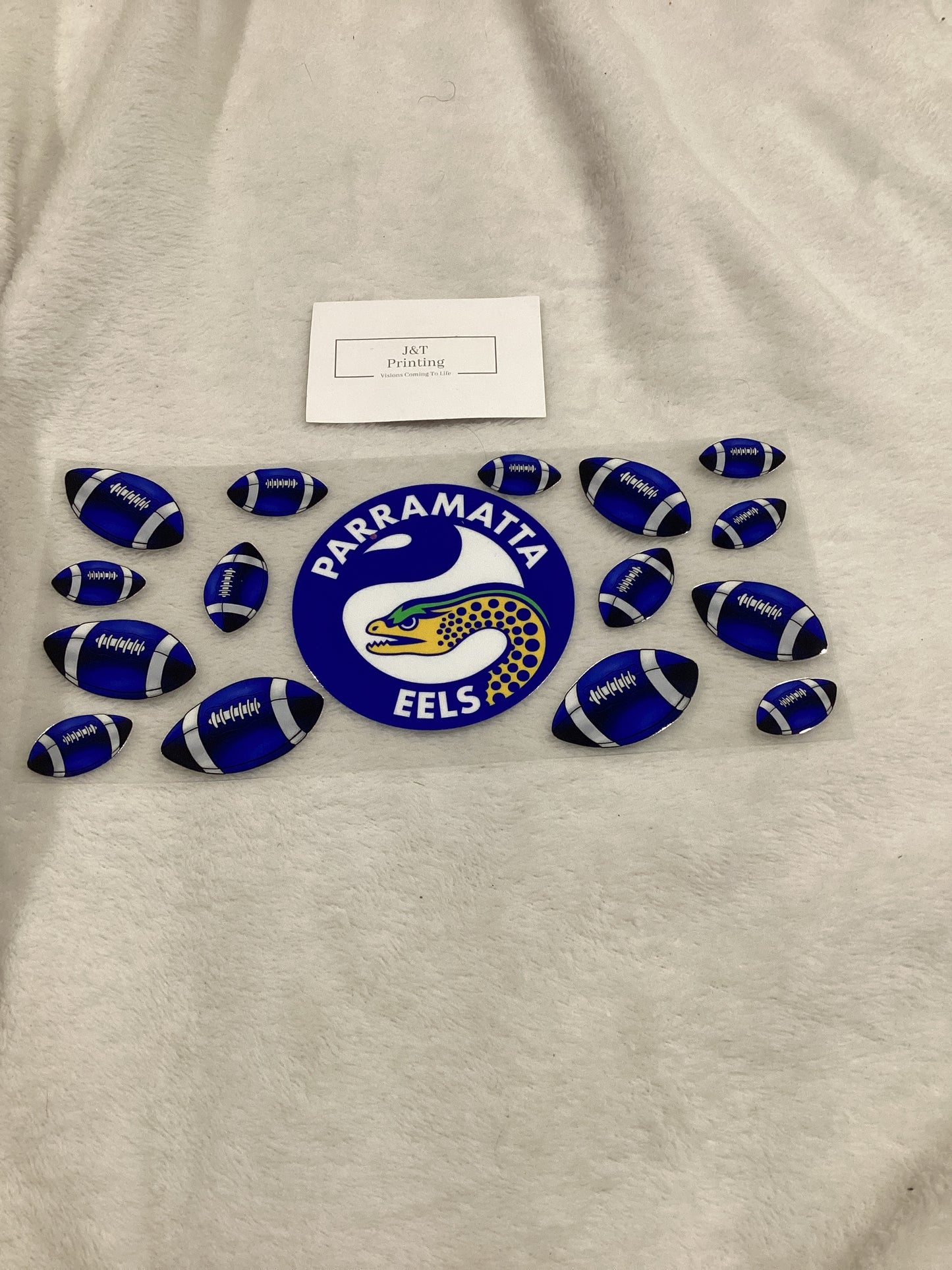 16oz NRL Parramatta Eels UV dtf cup wrap