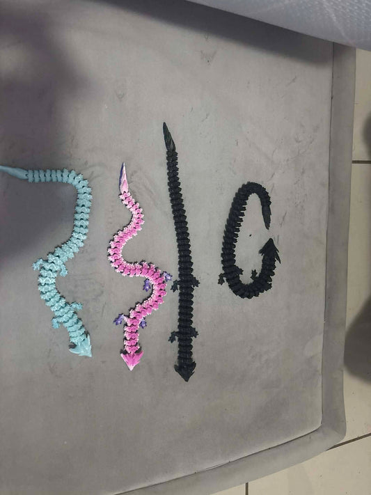 30Cm 3D Printed Articulating Dragon