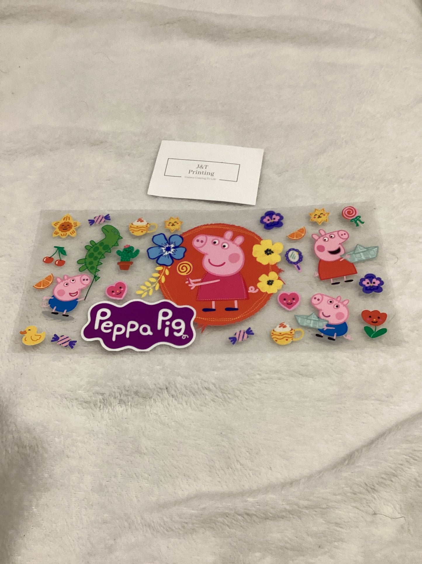 16oz Peppa pig uv dtf cup wrap