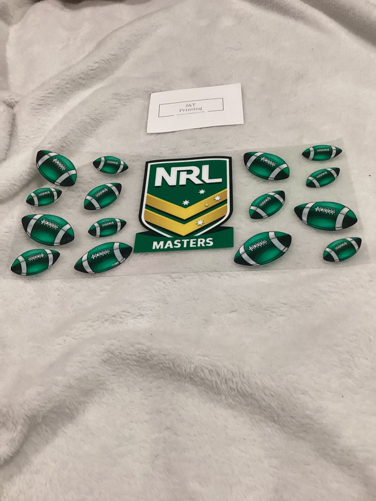 16oz NRL masters UV dtf cup wrap