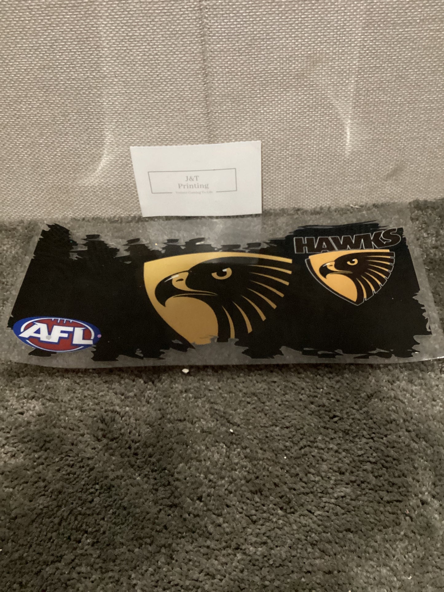 16oz AFL hawks #2 uv dtf cup wrap