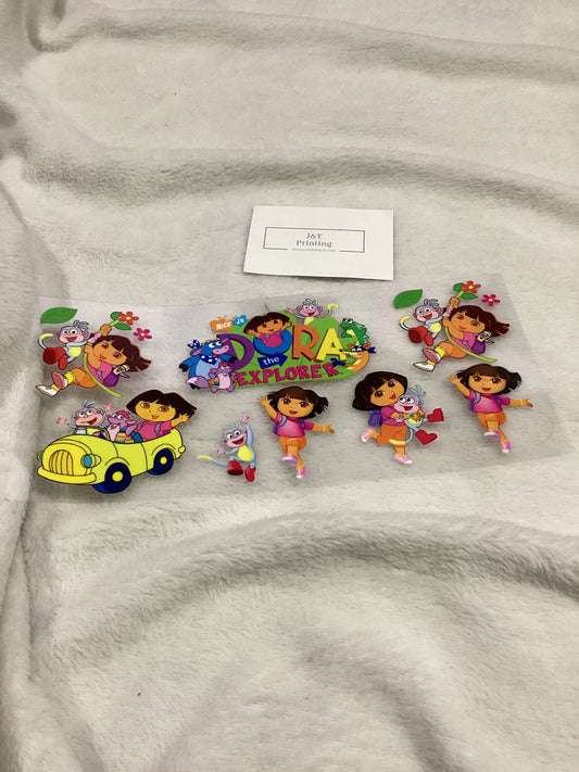 16oz Dora the Explorer uv dtf cup wrap