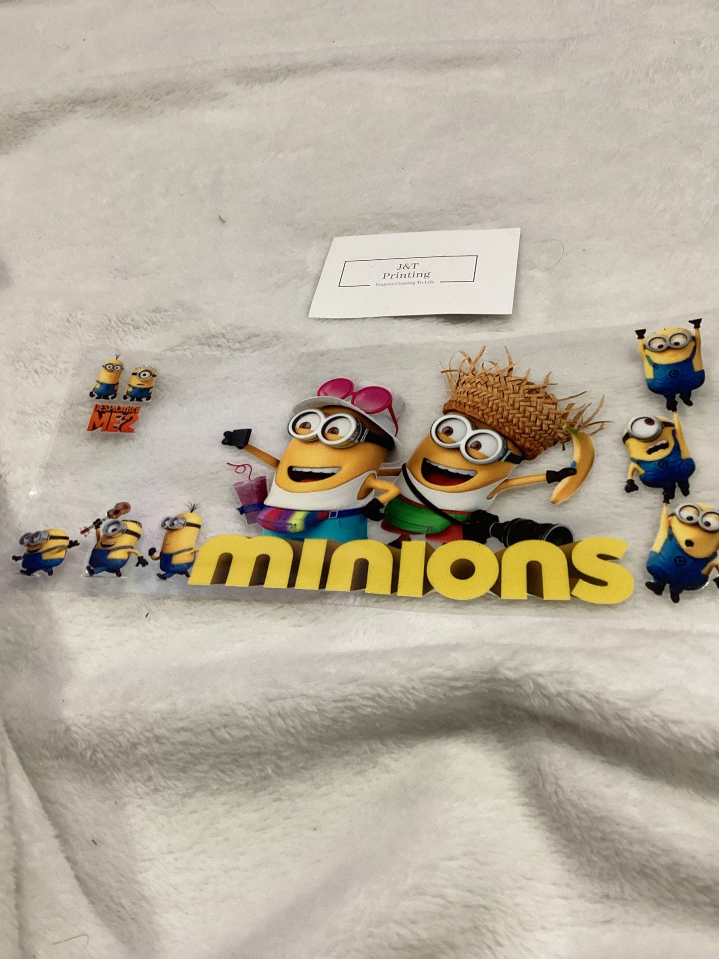16oz minions uv dtf cup wrap