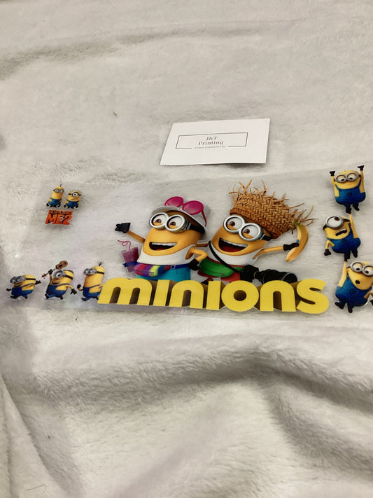 16oz minions uv dtf cup wrap