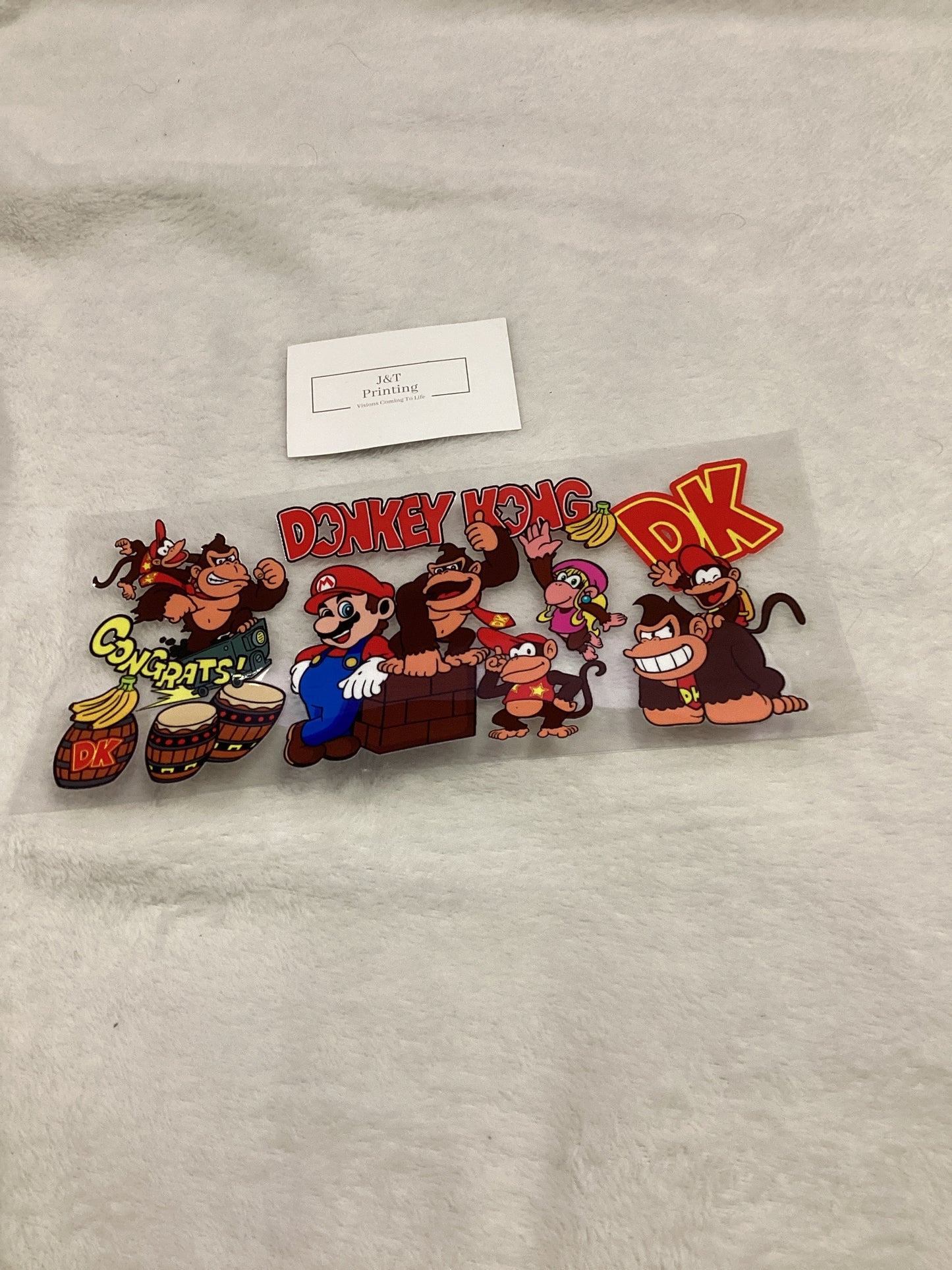 16oz donkey Kong uv dtf cup wrap