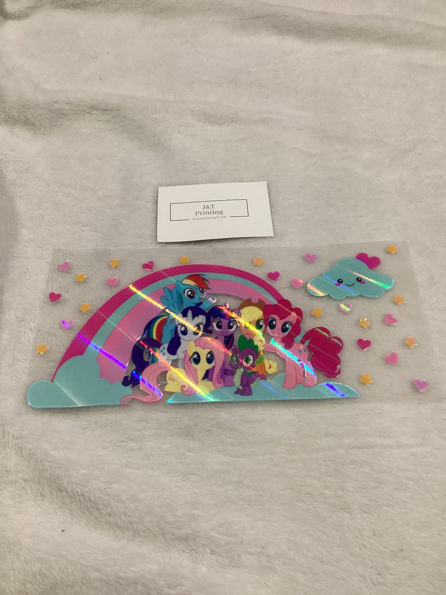 16oz my Little Pony uv dtf cup wrap
