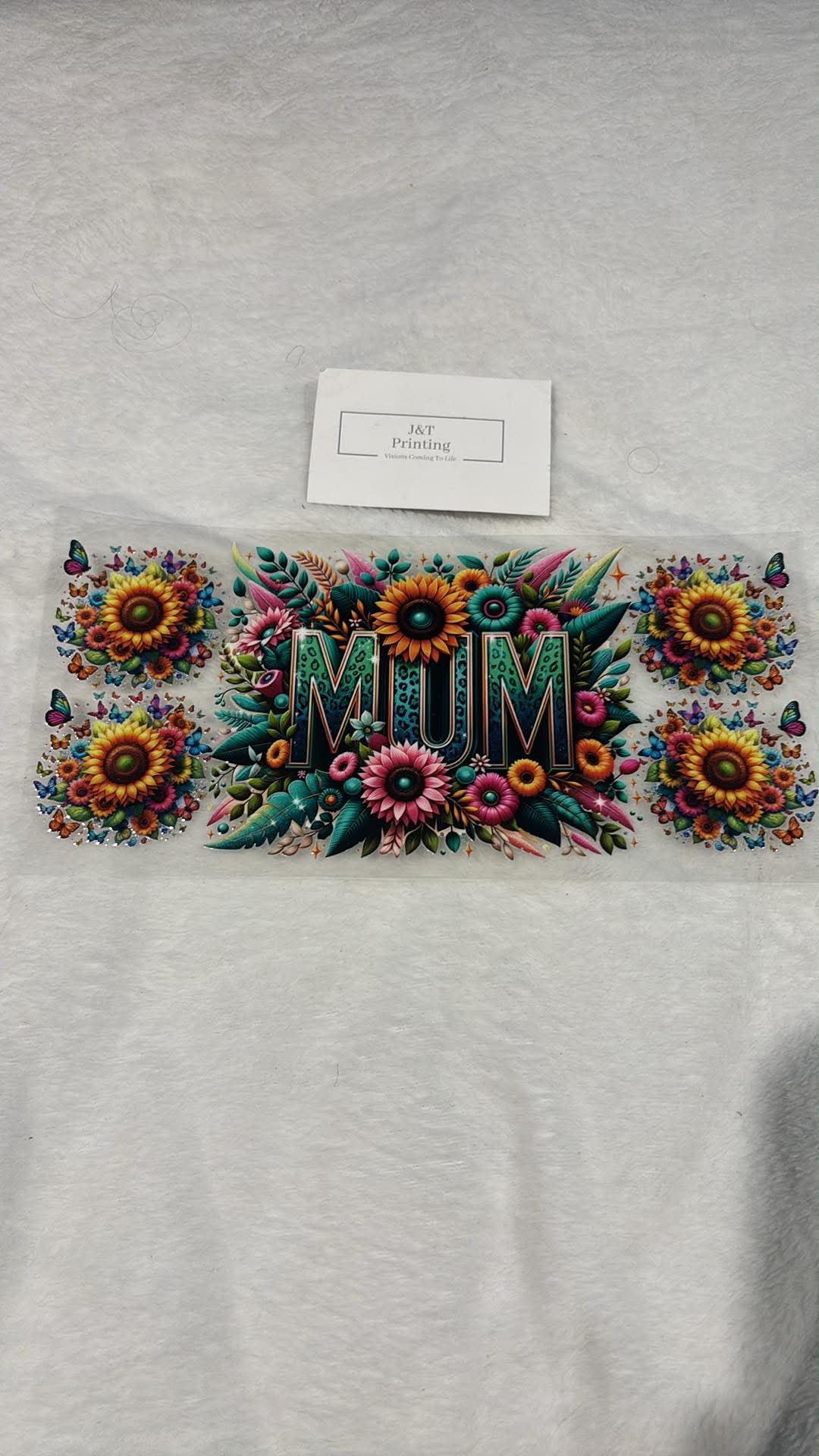 16oz sunflower mum