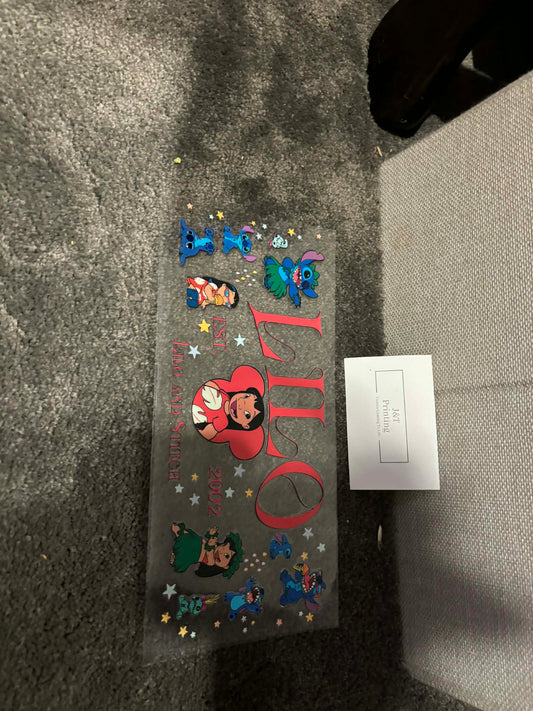 16oz 2002 lilo UV dtf wrap