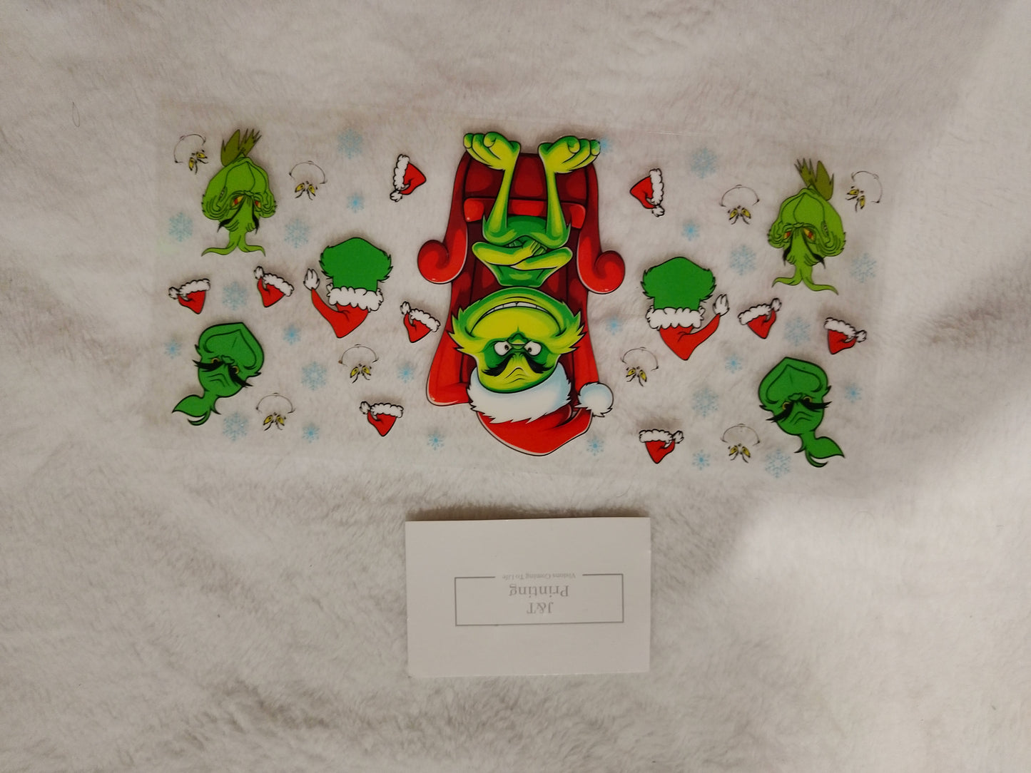 16oz UV dtf Grinch