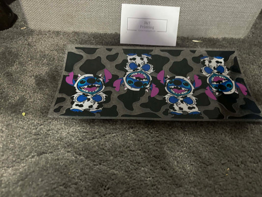 16oz cute cow stitch UV dtf wrap