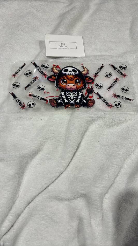 16oz Halloween cow